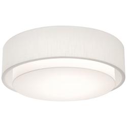 Sanibel 18" Wide White Double Layer Drum Ceiling Light