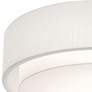 Thumbnail2 of Sanibel 18" Wide White Double Layer Drum Ceiling Light more views