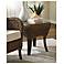 Sanibel 22" Wide Glass and Rattan Tropical End Table