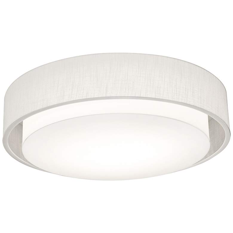 Image 1 Sanibel 23 1/4" Wide Linen White Ceiling Light
