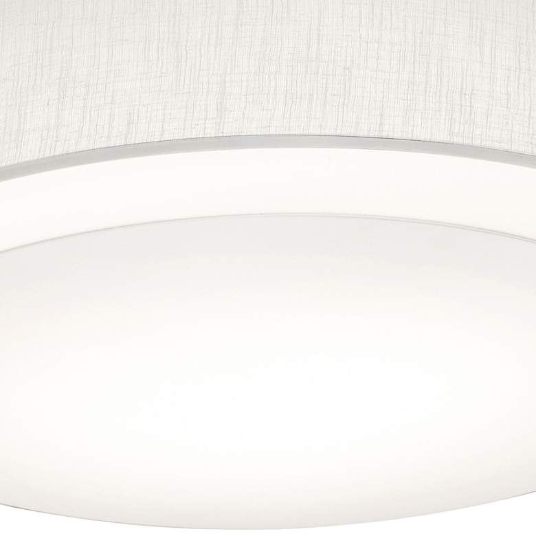 Image 2 Sanibel 23 1/4" Wide Linen White Ceiling Light more views