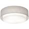 Sanibel 23 1/4" Wide Linen White LED Drum Ceiling Light