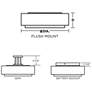 3_Sanibel 23 1/4" Wide Linen White LED Drum Ceiling Light more views