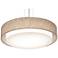 Sanibel 23 1/4" Wide Satin Nickel Drum Pendant Light