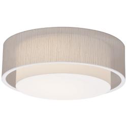 Sanibel 23" LED Ceiling - White Finish Jute Shade