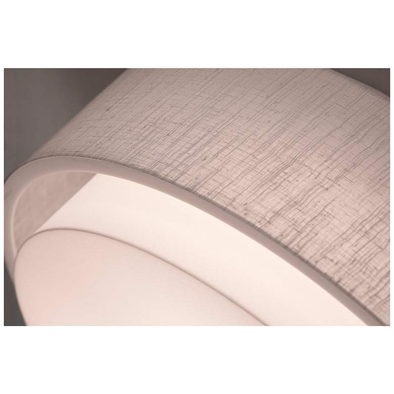 Image 2 Sanibel 32" Wide Linen White Double Layer LED Ceiling Light more views