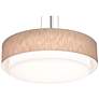 1_Sanibel 32" Wide Satin Nickel Pendant With Jute Shade