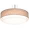 Sanibel 32" Wide Satin Nickel Pendant With Jute Shade