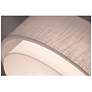 2_Sanibel 32" Wide White Flush Mount With Linen White Shade more views