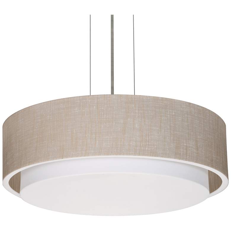Image 1 Sanibel 5.63" Satin Nickel LED Pendant