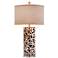 Sanibel Silver Cylindrical Table Lamp