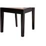 5_Sanne Espresso Brown Wood Beige Fabric 5-Piece Dining Set more views