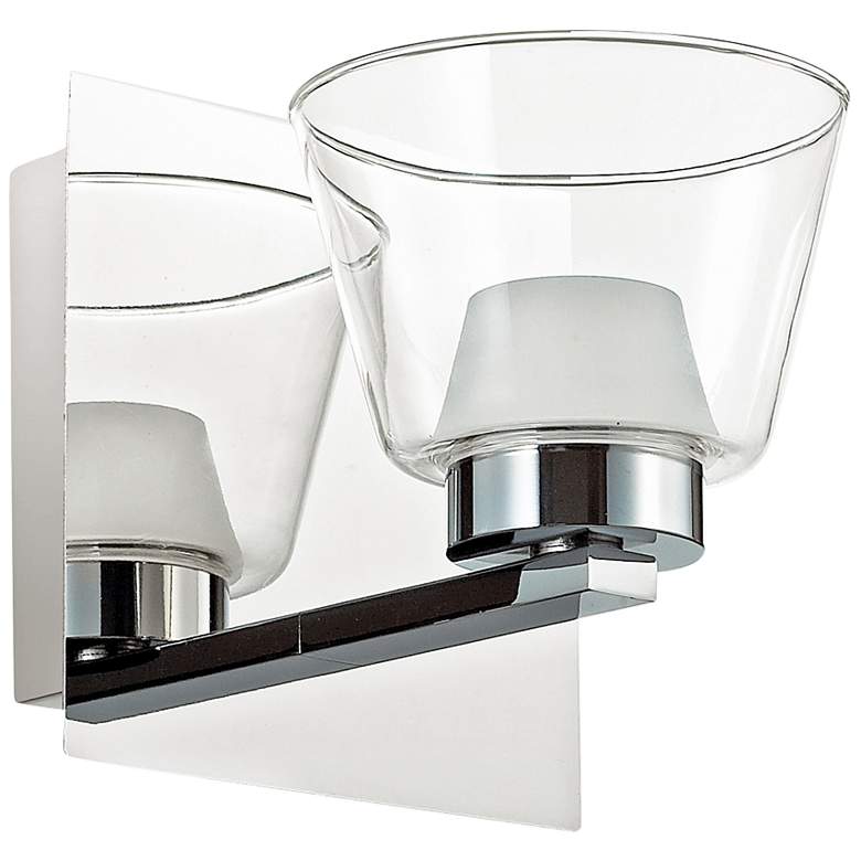 Image 1 Sanne Simone 6" High Polished Chrome LED Wall Sconce
