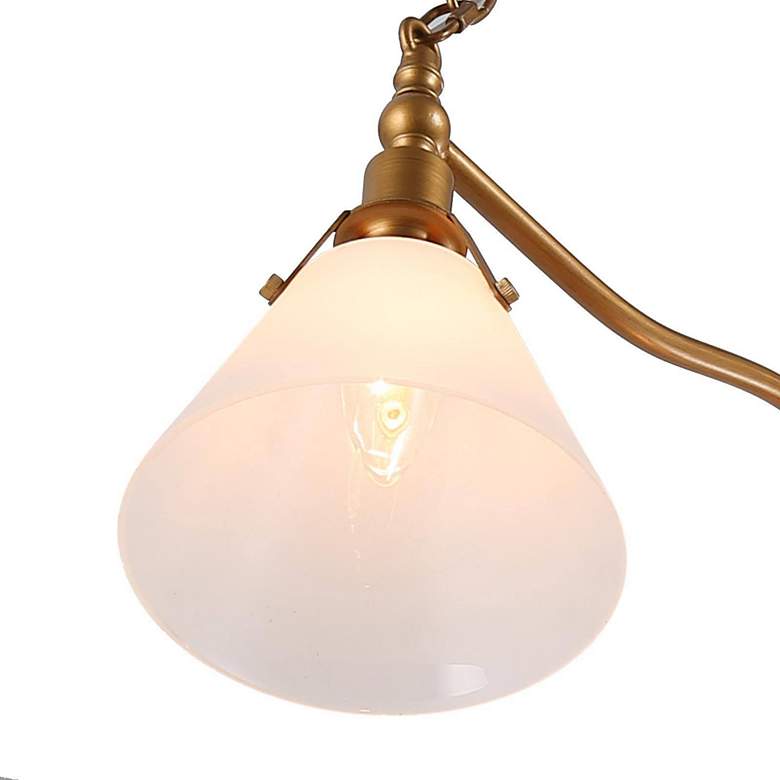 Image 4 Sano 31 1/2" Wide Brushed Gold 3-Light Island Chandelier more views