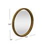 4_Sansee Gold Metal 36" Round Wall Mirror more views