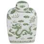 7_Sansui 10 1/2"H Green and White Ceramic Ginger Jar with Lid more views