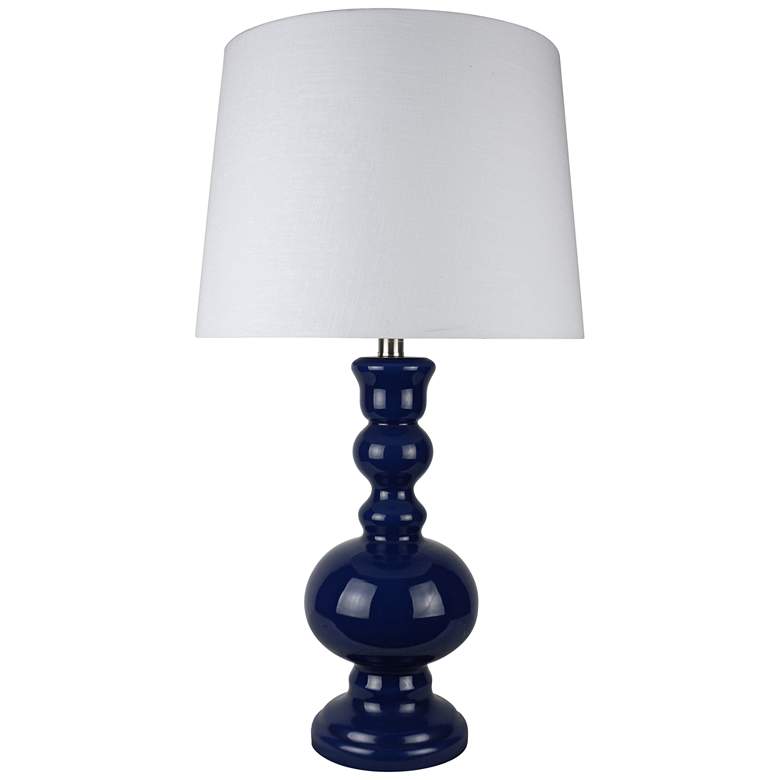 Image 1 Santa Barbara Blue Glass Table Lamp