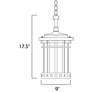 3_Santa Barbara Collection 17 1/2" High Outdoor Hanging Light more views