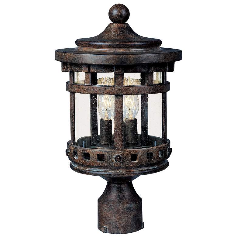 Image 1 Santa Barbara Collection 18 1/2 inch High Outdoor Post Light