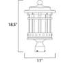 3_Santa Barbara Collection 18 1/2" High Outdoor Post Light more views