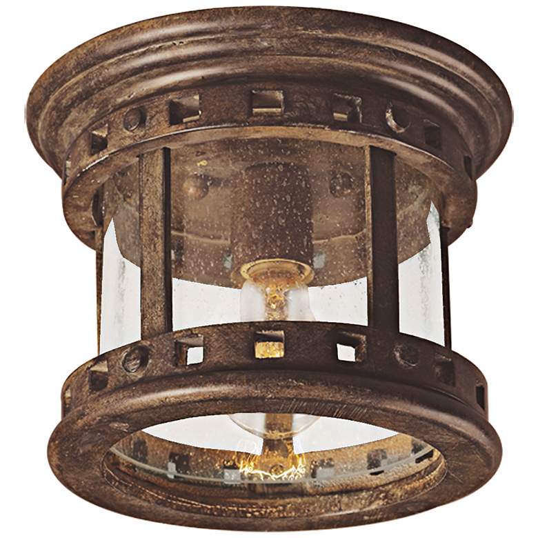 Image 1 Santa Barbara Collection 9" Wide Outdoor Ceiling Light