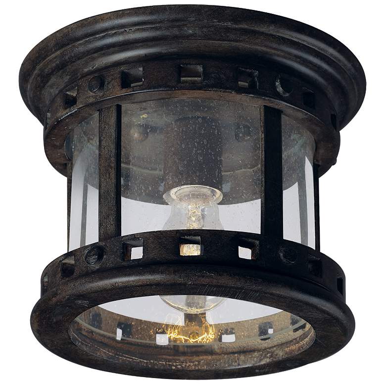 Image 1 Santa Barbara Collection 9 inch Wide Outdoor Ceiling Light