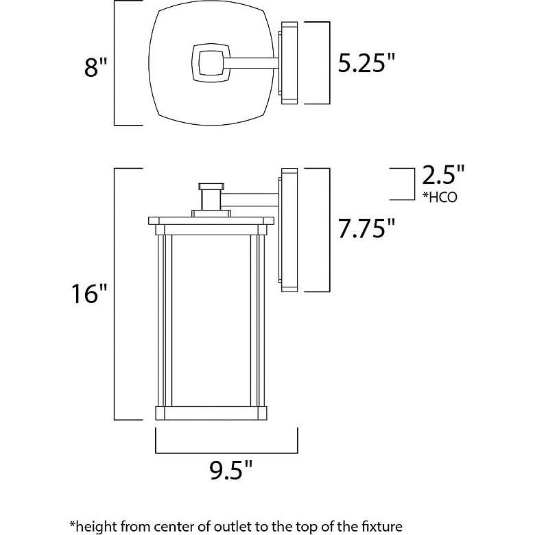 Image 2 Santa Barbara VX 20" High Sienna 3-Light Outdoor Wall Light more views