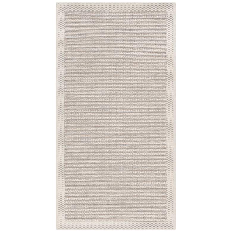 Image 2 Santa Cruz STZ-6002 5'3"x7'7" Taupe and Cream Outdoor Rug