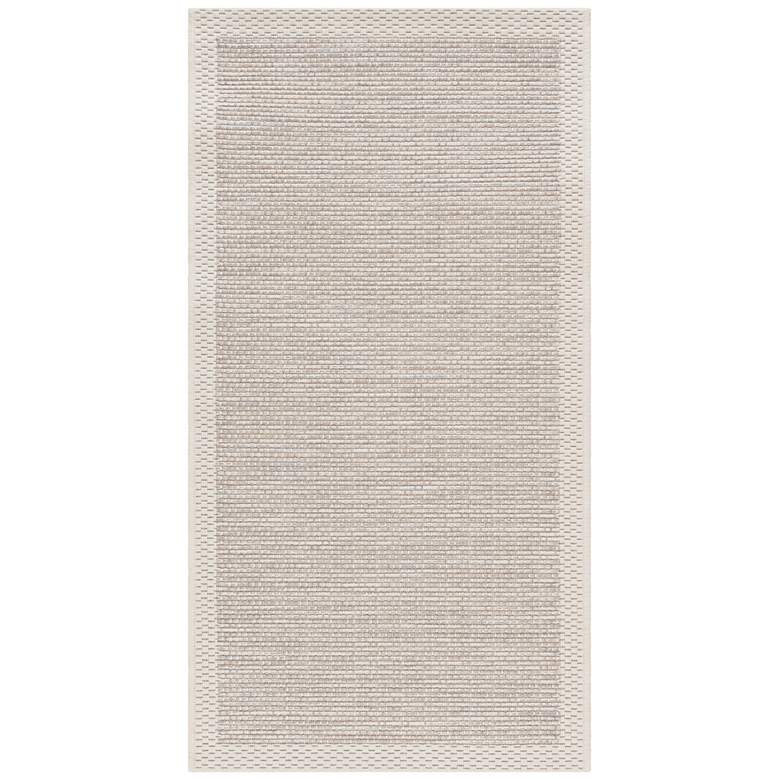 Image 2 Santa Cruz STZ-6002 5&#39;3 inchx7&#39;7 inch Taupe and Cream Outdoor Rug