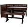 Santa Fe Dark Chocolate Wood 4-Piece Breakfast Nook Set