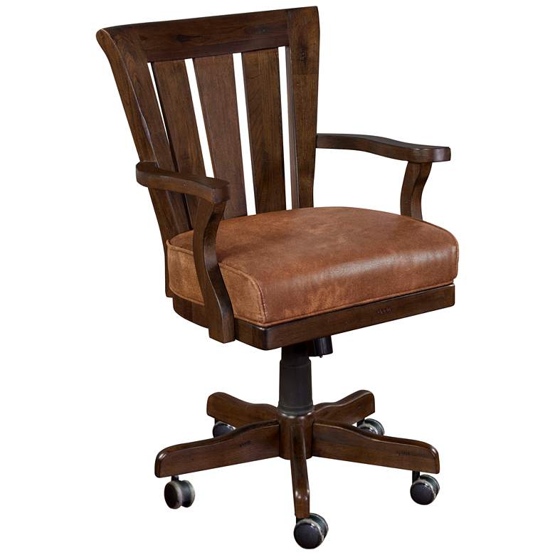 Image 1 Santa Fe Dark Chocolate Wood Adjustable Game Chair