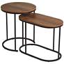 2_Santa Maria Walnut Nesting Accent Tables Set of 2