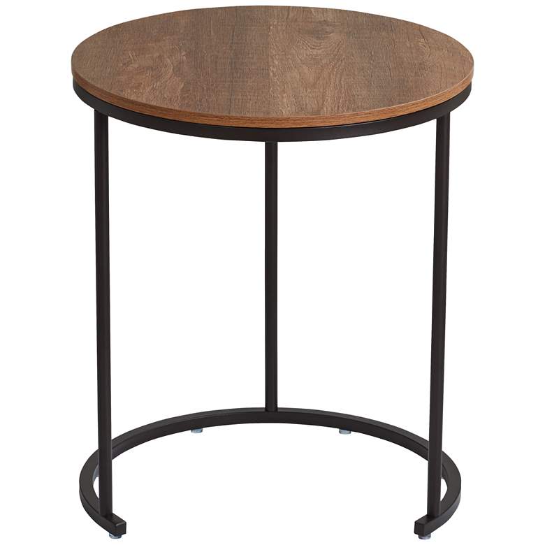 Image 7 Santa Maria Walnut Nesting Accent Tables Set of 2 more views