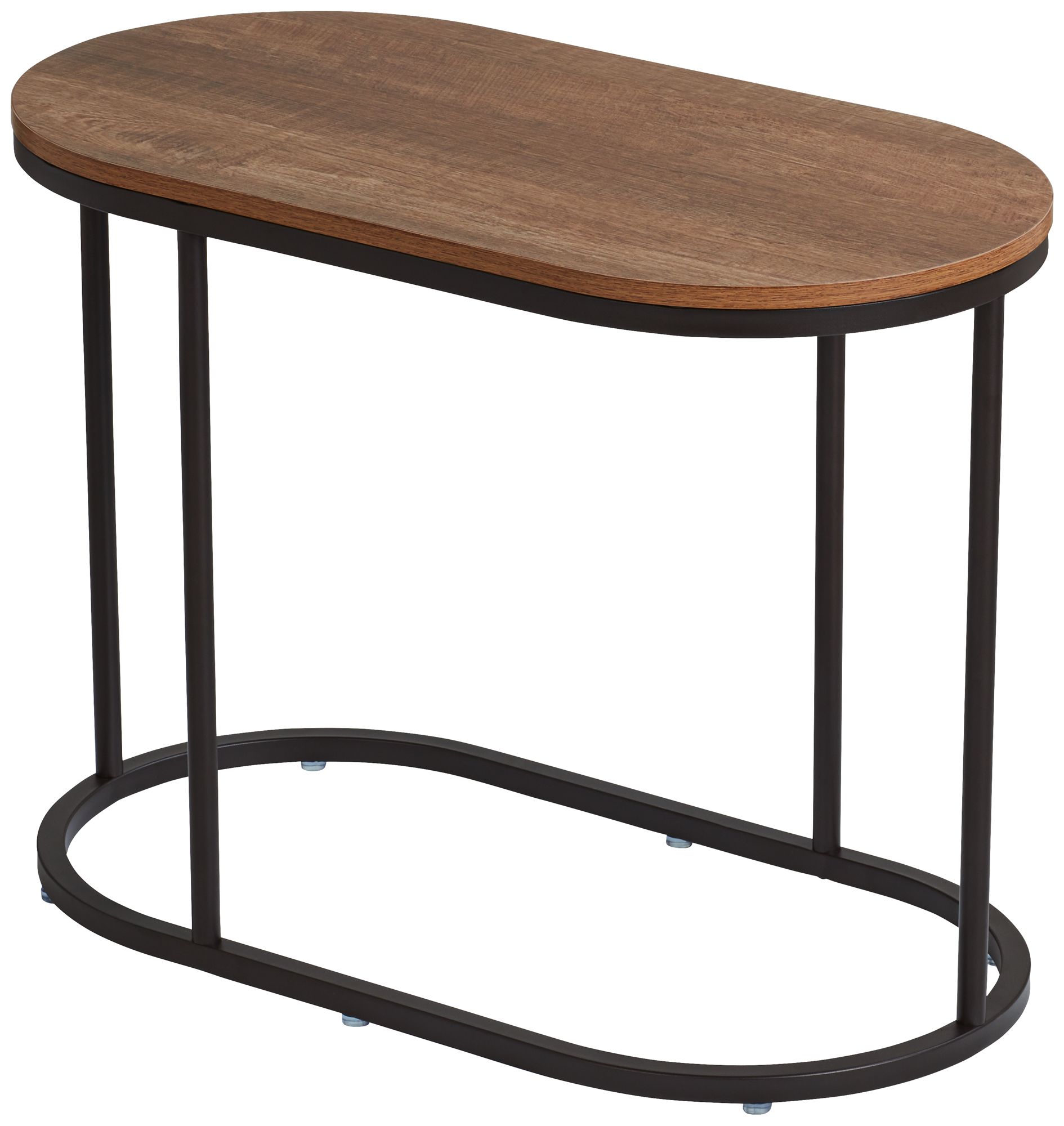 Santa Maria Walnut Nesting Accent Tables Set of 2