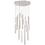 Santana 24"W Satin Nickel 18-Light LED Suspension Chandelier