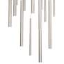 Santana 24"W Satin Nickel 18-Light LED Suspension Chandelier