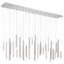 1_Santana 72" Wide Satin Nickel 30-Light LED Linear Chandelier