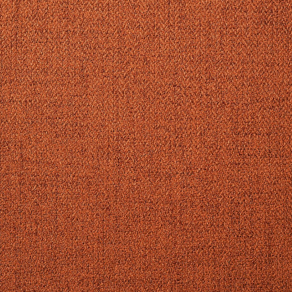 Santana Set of 2 Dining Chairs in Wood, Walnut Finish and Orange Fabric