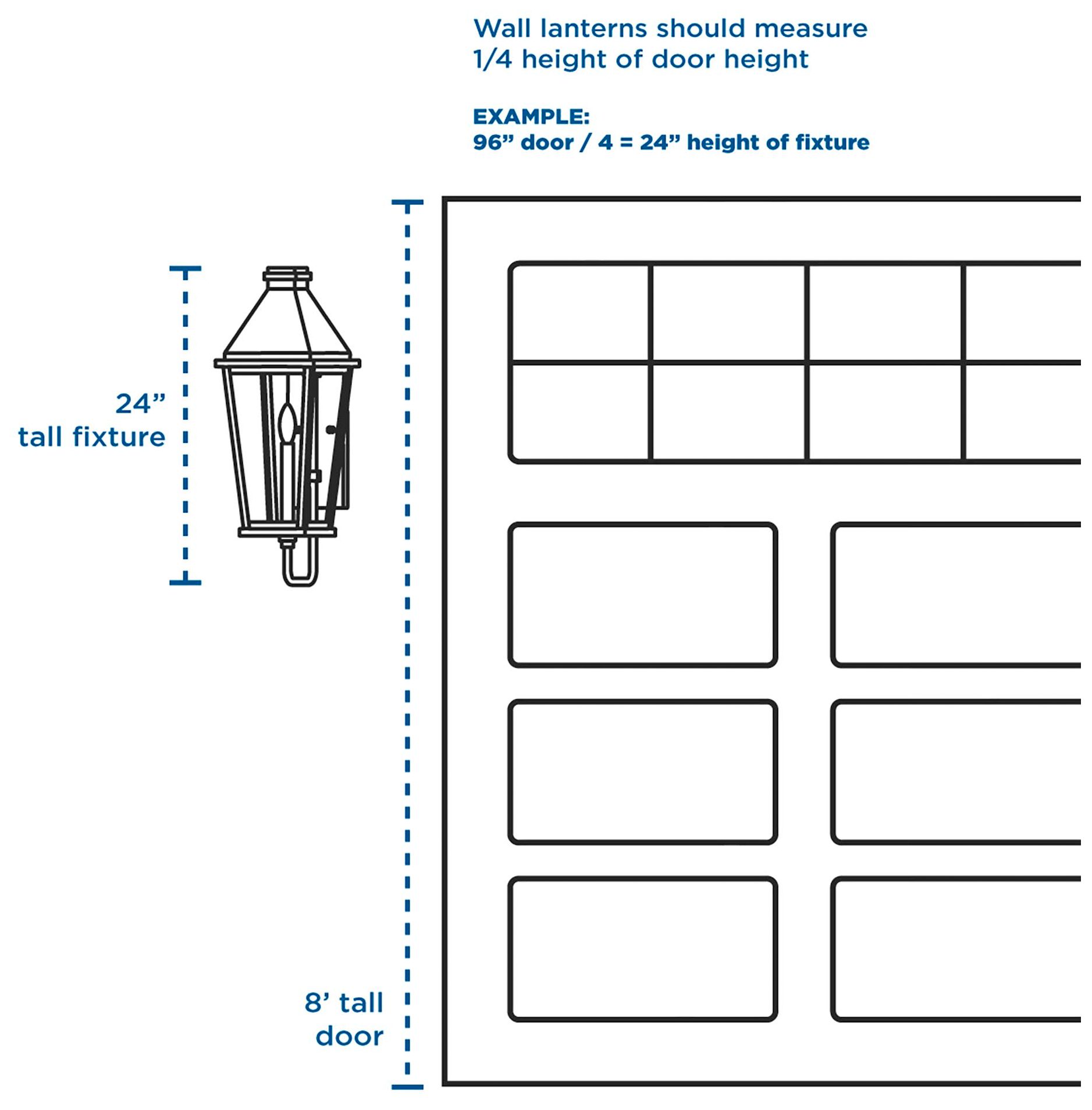 Santee Collection Three-Light Large Wall-Lantern