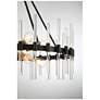 6_Santiago 30" Wide Matte Black and Brass 8-Light Chandelier more views