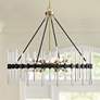 1_Santiago 45"W Matte Black Brass 12-Light Sputnik Chandelier
