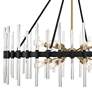 3_Santiago 45"W Matte Black Brass 12-Light Sputnik Chandelier more views