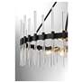 4_Santiago 45"W Matte Black Brass 12-Light Sputnik Chandelier more views