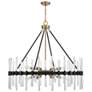 5_Santiago 45"W Matte Black Brass 12-Light Sputnik Chandelier more views