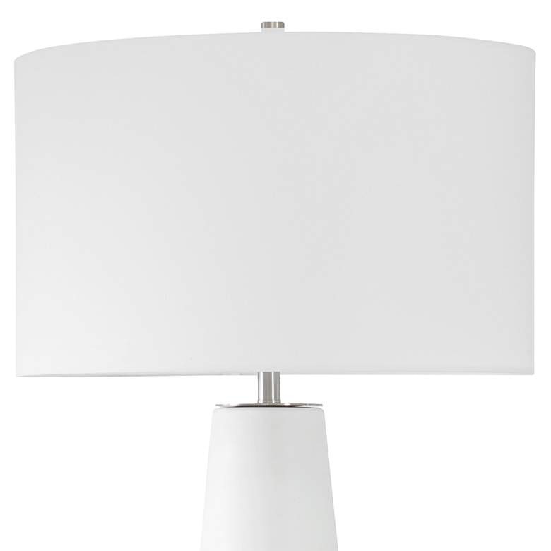 Image 5 Santino 31" Ivory and Dove Gray Ceramic Table Lamp more views