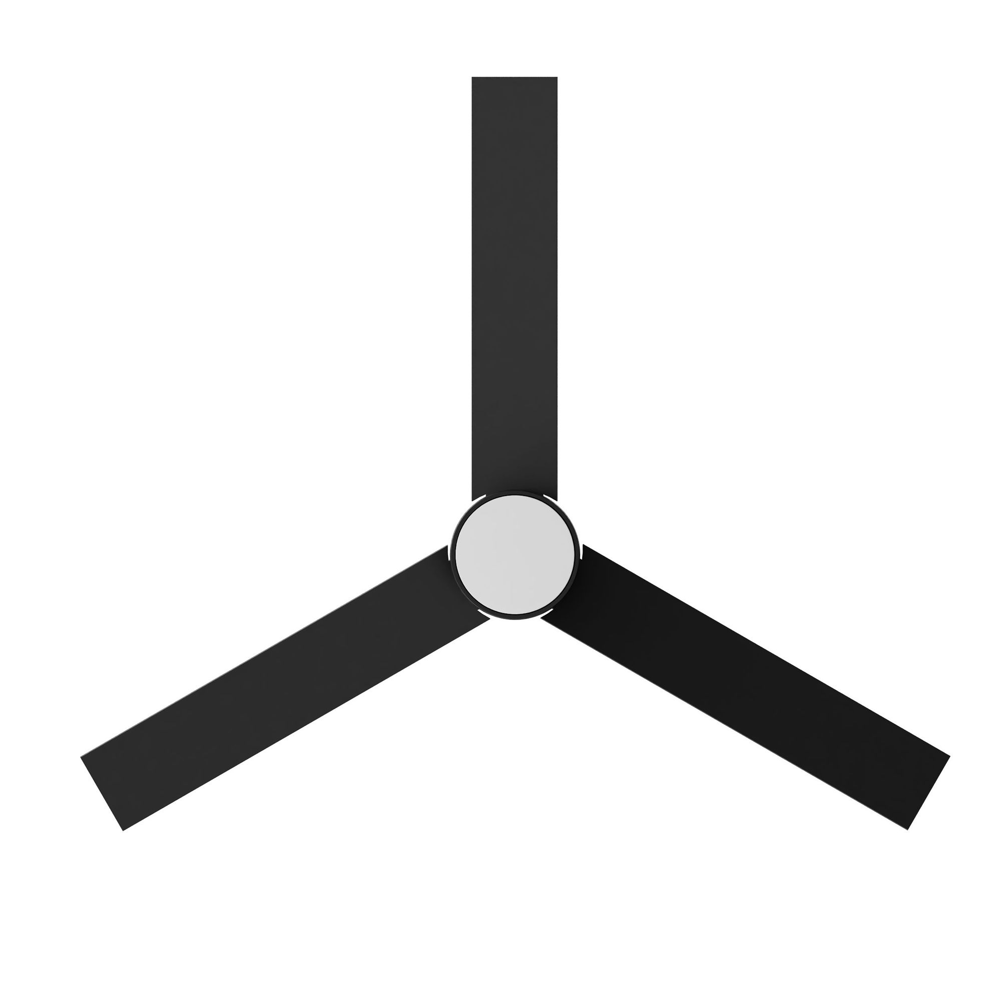 Image 3 Santo 52" Wide 3-Blade Black LED Ceiling Fan more views