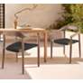Santo Eucalyptus Wood Stackable Dining Chairs Set of 2