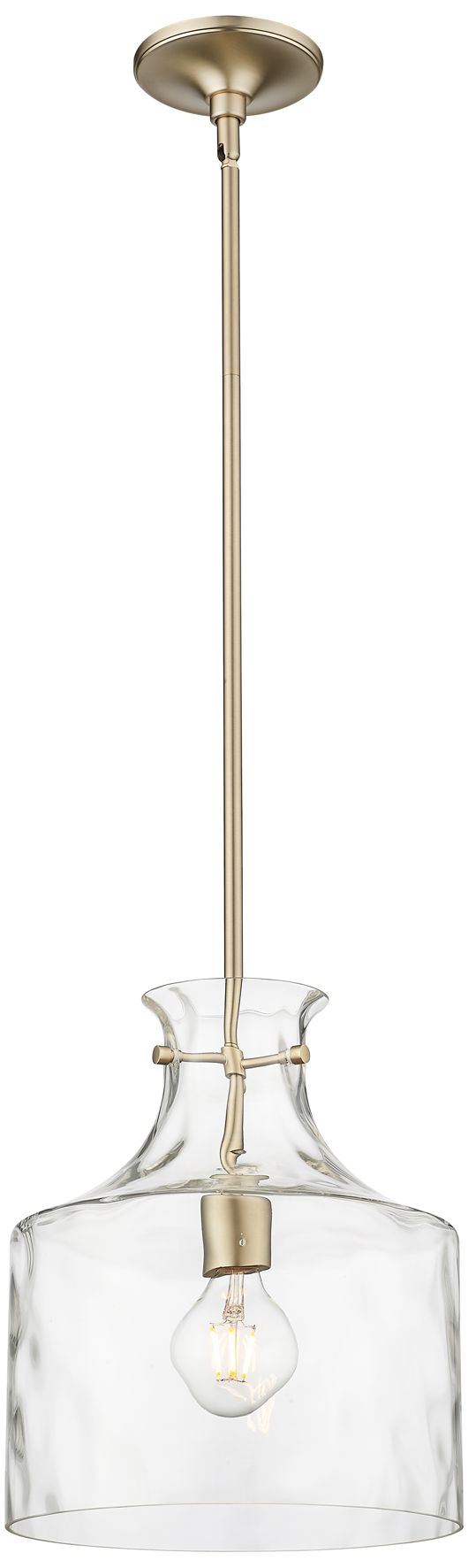 Image 2 Santorini 11" Wide Modern Gold Mini Pendant more views