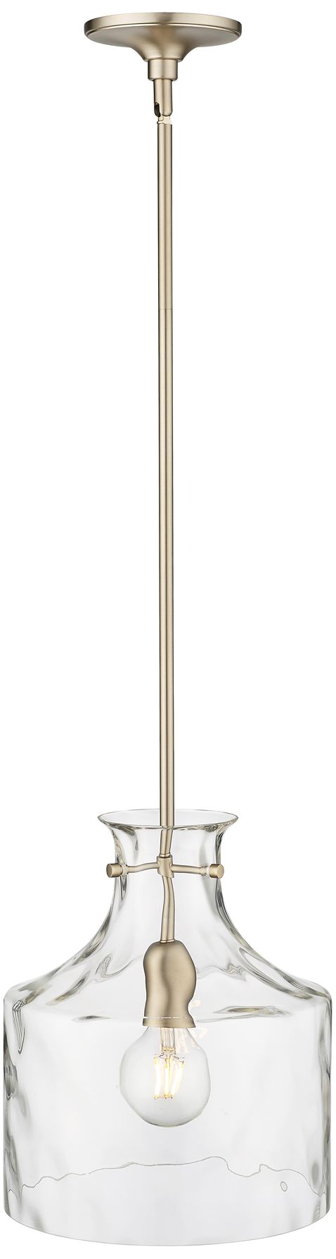 Image 4 Santorini 11" Wide Modern Gold Mini Pendant more views