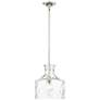 1_Santorini 11" Wide Polished Nickel Mini Pendant